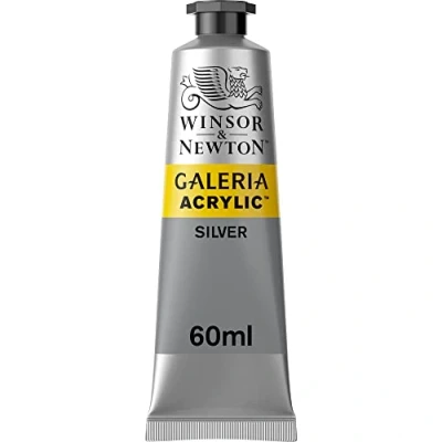 Image of Winsor &amp; Newton Galeria Acrylic, Silber, 60ml Acrylfarbe