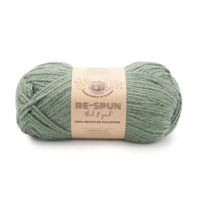 Image of Lion Brand Yarn Re Spun Thick &amp; Quick Yarn, Spruce