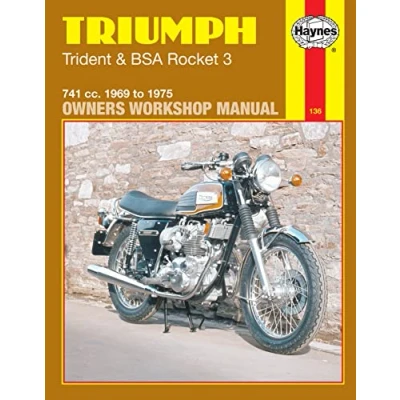 Image of Triumph Trident &amp; BSA Rocket 3 (69 75) (Owners&#039; Workshop Manual)