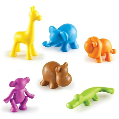Image of Learning Resources Wild About Animals Jungle Counters Tub of 72