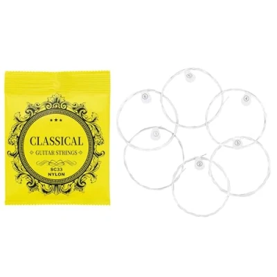 Image of JSGHGDF 6Pcs Classical Nylon Guitar Strings 1st 6th .028 .043 String for Acoustics Folk