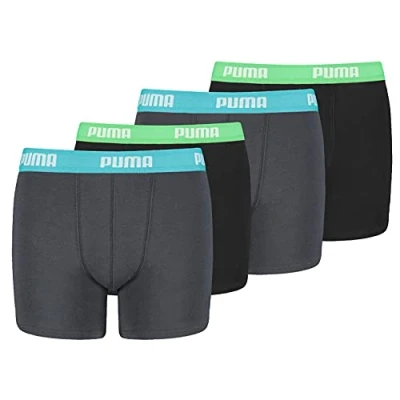 Image of Puma BOYS Basic 4 PACK Pants for kids, Size: 15 16y, India ink/turquoise
