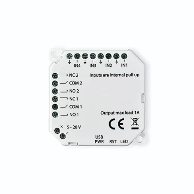 Image of frient IO Module Input/Output Smart Home Connectivity Interface for Wired Devices Zigbee Works with Homey, Assistant, and SmartThings