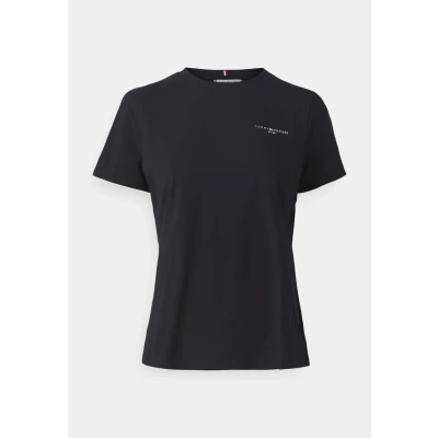 Image of Tommy Hilfiger MINI LOGO Basic Tshirt, Women&#039;s, Size: XS, Desert sky