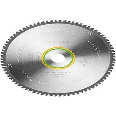 Image of Festool Fine Tooth Saw Blade, 260 x 2.5 30 W80, Silver