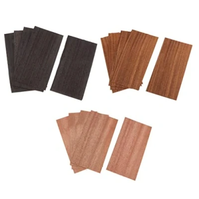 Image of 15x Handmade head of Guitar Veneer Headstock Material Tool Parts