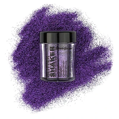 Image of Stargazer glitter Shaker, Lilac. Cosmetic powder for use on the eyes, lips, face, body, hair and nails.