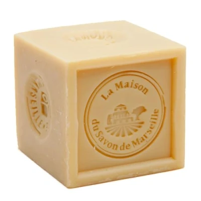 Image of Savon De Marseille French Soap Cube for Laundry and Household Washing Made with Organic Vegetable Oil 300 Gram