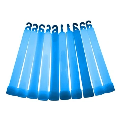 Image of 6 inch Premium (15mm) Glow Sticks (10 Pack, Blue)