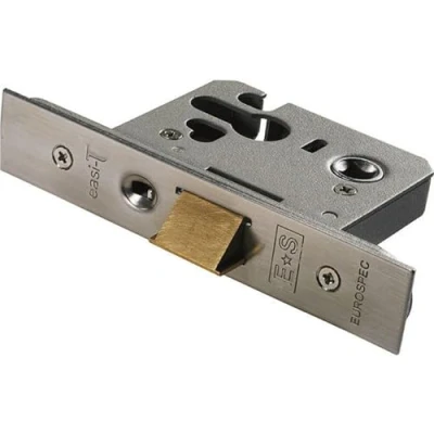 Image of Euro Profile Mortice Cylinder Night Latch Case 76mm Satin Stainless Steel