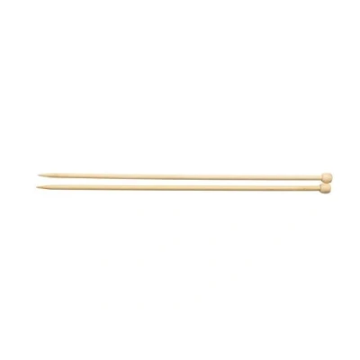 Image of Glorex Bamboo Knitting Needles 6.0 mm 35 cm, Natural, 6