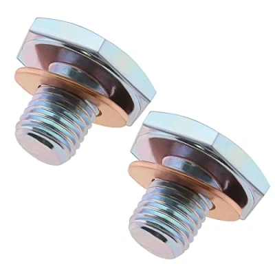 Image of Be In Your Mind 2PCS Car Oil Drain Plug MN982163 1146063 0311.29 M10x1.25 Thread Engine Sump Nut Bolt with Gasket Automotive Replacement Parts