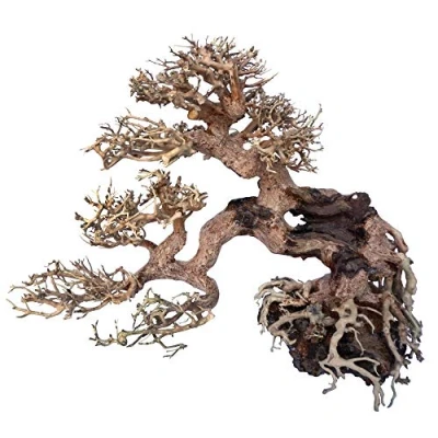Image of Amtra Oriental Wind 7 wood, handmade, for aquarium, 30X13X23 CM