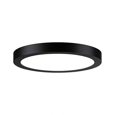 Image of Paulmann 71025 LED panel Abia 300mm round Daylight white Black Light Plastic Ceiling luminaire 4000K