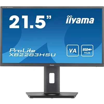 Image of iiyama XB2283HSU B1 21.5 VA LCD, 1ms, Full HD 1920x1080,1x HDMI,1 x DisplayPort, USB Hub, 2 2W Speakers, 150 mm HAStand