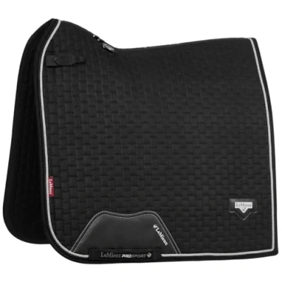 Image of LeMieux Puissance Suede Close Contact Saddlepad Black Large