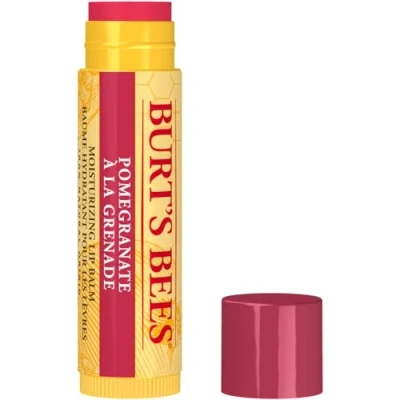 Image of Burt&#039;s Bees Lip Balm Pomegranate, Moisturising With Beeswax &amp; Vitamin E, 100% Natural Origin, 4.25g