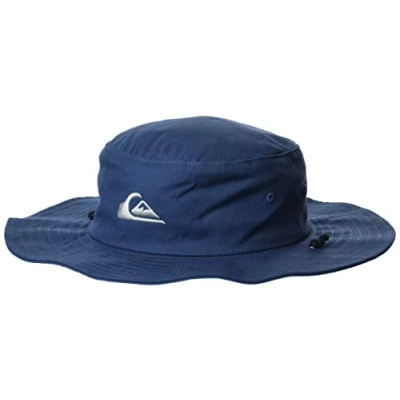 Image of Quiksilver Men&#039;s Bushmaster Sun Hat, India Ink, L XL UK