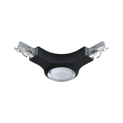 Image of Paulmann 96997 URail L connector illuminated 141x141mm 5,3W black matt rail system