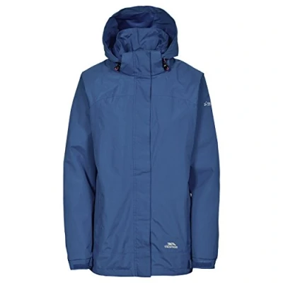 Image of Trespass Women&#039;s Nasu II Waterproof Jacket with Concealed Hood, Midnight, 2X Small