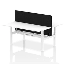 Image of Air B2B 1800x800 Adjustable 2P Bench Desk CP White/White + Screen