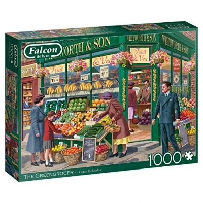 Image of Jumbo 11232 Falcon de Luxe The Greengrocer 1000 Piece Jigsaw Puzzle