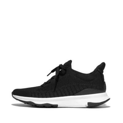 Image of FitFlop VITAMIN FFX KNIT SPORTS SNEAKERS women&#039;s Shoes (Trainers) in Black