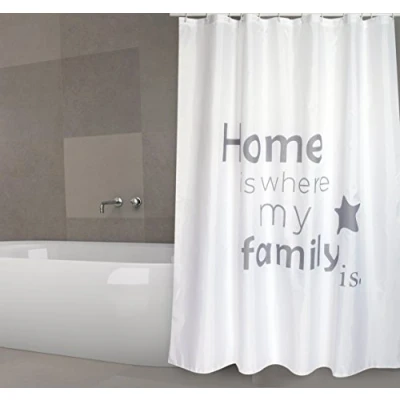 Image of MSV Shower Curtain, Multi Colour, Unique Bathroom Curtain for Showers, Plastic