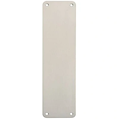 Image of Loops Plain Door Finger Plate 300 x 75mm Satin Stainless Steel Push Protective Commercial Plain/Push/Pull Engraved Options