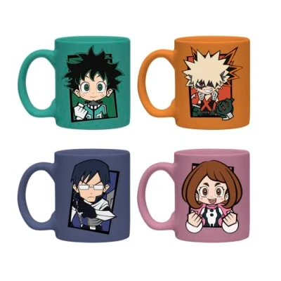 Image of GB eye My Hero Academia Chibi Characters Set of 4 Espresso Mugs