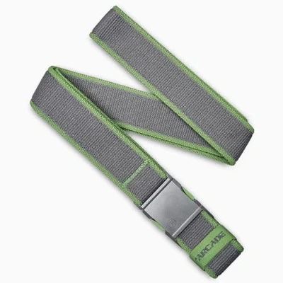 Image of Arcade Carto A2 Slim Elastic Stretch Belt One Size, Unisex, Charcoal/Dill