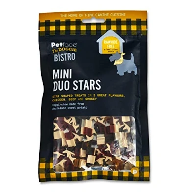 Image of Petface The Doggie Bistro Mini Duo Stars Treats for Dogs, 125g