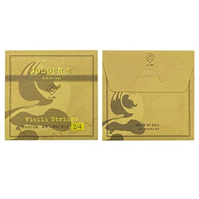 Image of MI&amp;VI Golden E Violin String Full Set, Medium, Ball End, Super Flexible and Sensitive (2/4)