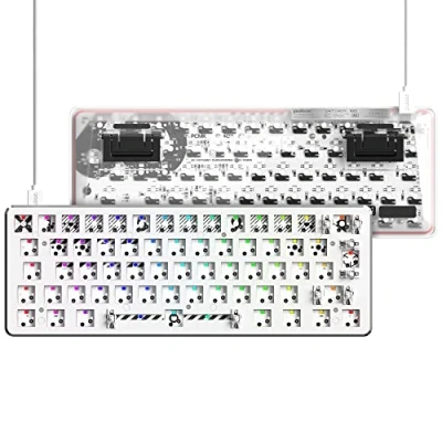 Image of Pulsar Gaming Gears PCMK Mechanical Keyboard UK QWERTY Layout Hot Swappable 60% (Barebone, White)