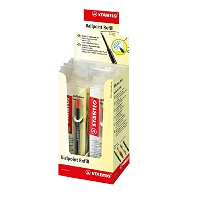 Image of Ballpoint Pen STABILO Refills Pack of 10 Red