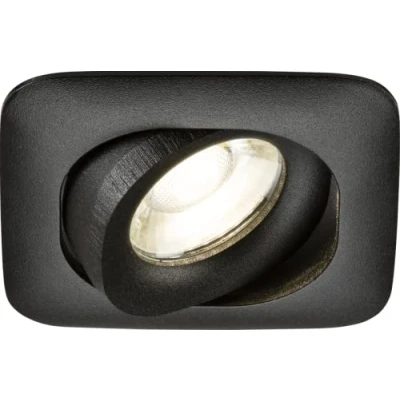 Image of KnightsBridge Odina Single Tilt Square Downlight Black