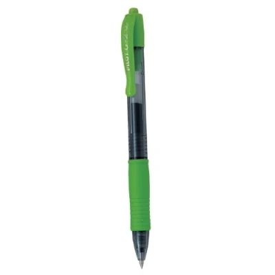 Image of Pilot G207 Retractable Gel Rollerball 0.7 mm Tip (Box of 12) Lime Green