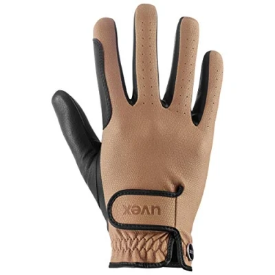 Image of uvex Tensa II Durable Riding Gloves for Men and Women Excellent Grip &amp; Highly Touchscreen Compatible Caramel Black 8.5