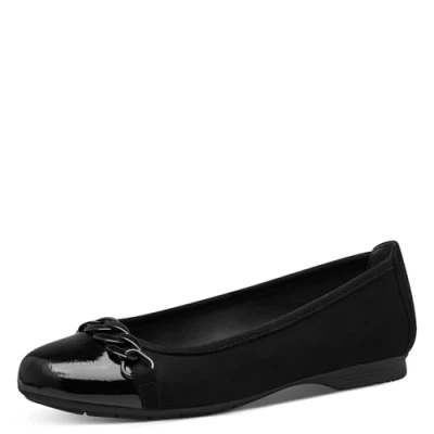 Image of Jana Women&#039;s 8 22165 41 Ballet Flat, Black 1, 6 UK