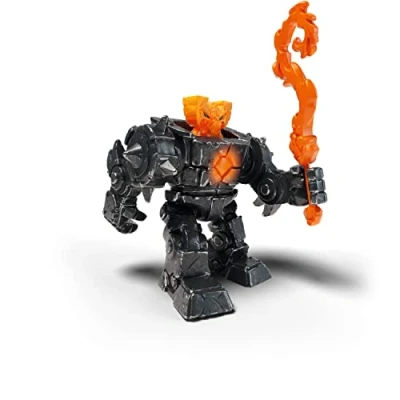 Image of SCHLEICH 42597 Eldrador Mini Creatures Shadow Lava Robot Toy Playset for children aged 7 12 Years