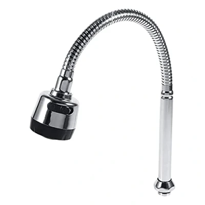 Image of Kitchen Mixer Tap,1x 304 Stainless Steel Swivel Spout Sink Faucet Pipe Fittings Single Handle Connection