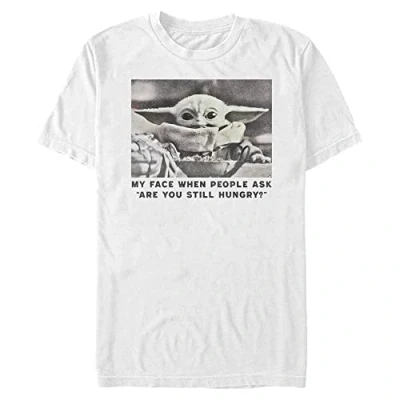Image of Star Wars Still Hungry Organic Short Sleeve T Shirt, White, S