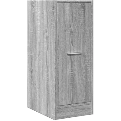 Image of vidaXL Apothecary Cabinet Drawer Chest Grey Sonoma Engineered Wood 30 x 41 77.5 cm 2 Drawers Storage for Home or Office