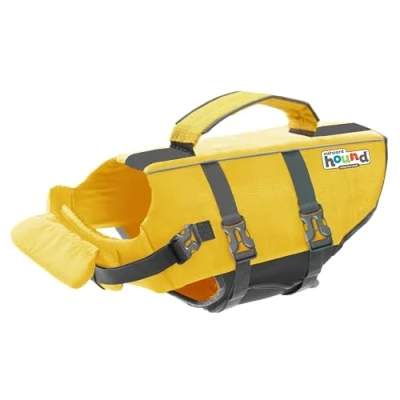 Image of Outward Hound Granby Splash Yellow Dog Life Jacket, XS