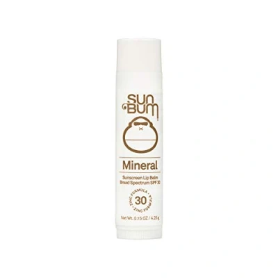 Image of Sun Bum SPF 30 Mineral Sunscreen Lip Balm Hawaii 104 Act Compliant (Octinoxate &amp; Oxybenzone Free) Broad Spectrum Natural Care with UVA/UVB Protection .15 oz