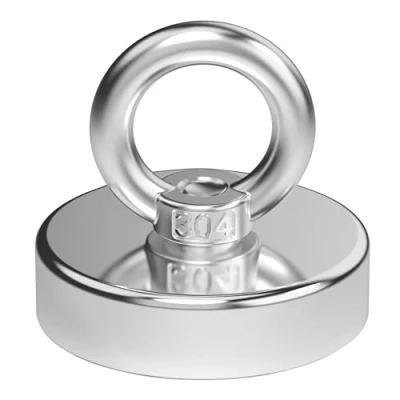 Image of Magnetpro Newly Upgraded Strong Neodymium Magnet 440 LB Force, Powerful 2.36&quot; Diameter Magnets Perfect for Industry and Science, Magnetic Fishing