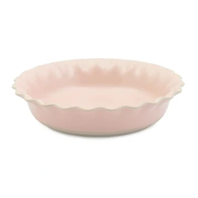 Image of Jamie Oliver Big Love Proper Pie Dish, Pink, Round, Speckled Stoneware Dish with Scalloped Edges for Pastry, Oven to Table Dishwasher, Microwave, Dishwasher Safe, 28x6CM