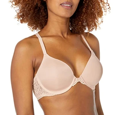 Image of Maidenform Womens One Fab Fit Everyday Full Coverage Racerback Bra, Sandshell/Pearl, 40B