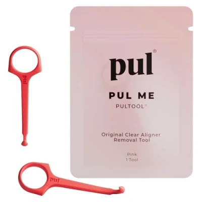 Image of PUL Aligner Removal Tool Safe &amp; Hygienic Hook for Invisalign Retainers Gentle BPA Free Design Daily Use Pack of 2