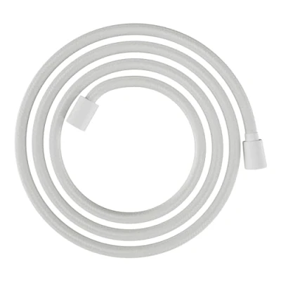 Image of hansgrohe Designflex universal fit shower hose 2,00 m, tangle free, flexible head anti kink, incl. sealing rings, matt white, 28230700